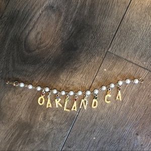 OAKLAND CA charm bracelet